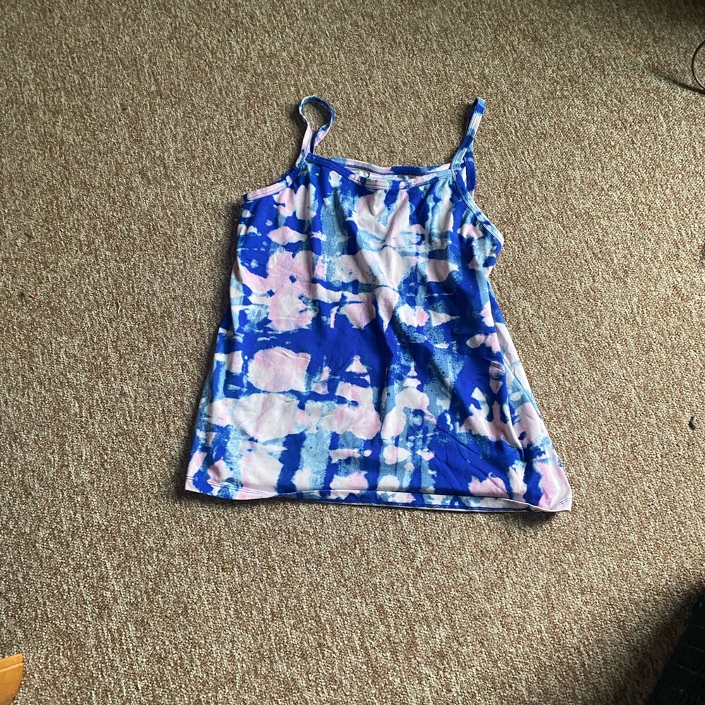 LuLaRoe Blue and Pink Camisole